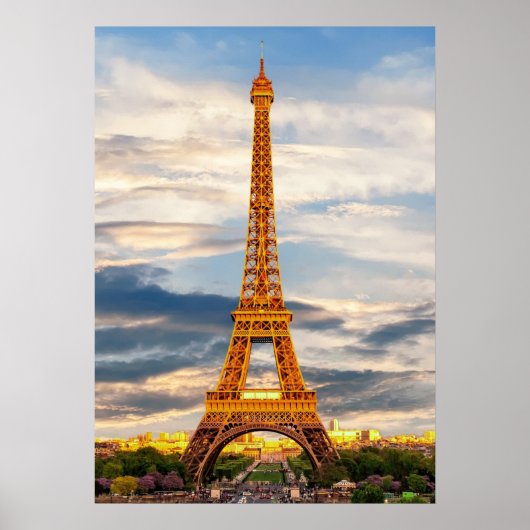 eiffel tower in paris, the city of love ポスター (正面)