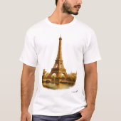Eiffel Tower Mid-Century | Retro Vintage Paris Tシャツ (正面)