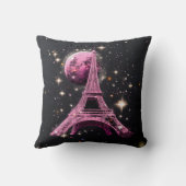 Eiffel Tower Night Moon クッション (裏面)
