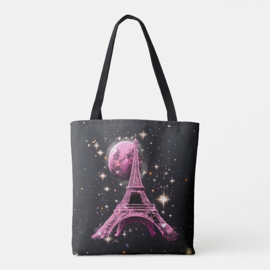 Eiffel Tower Night Moon           トートバッグ (裏面)