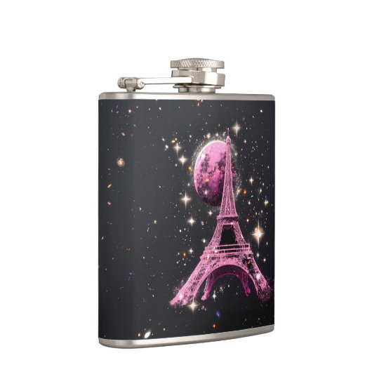 Eiffel Tower Night Moon           フラスク (右)