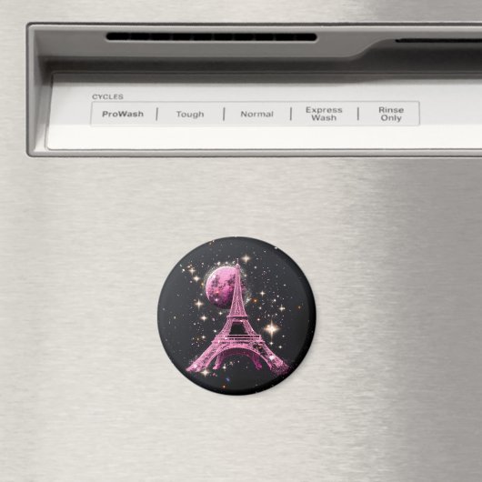 Eiffel Tower Night Moon           マグネット (インサイチュ (食洗機))