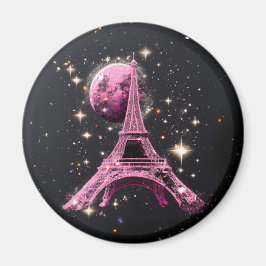 Eiffel Tower Night Moon           マグネット