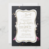 Eiffel Tower Night Moon           招待状 (正面)