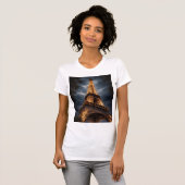 Eiffel Tower Night Paris Art – Romantic City Light Tシャツ (正面フル)