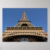 Eiffel tower of Paris in France ポスター (正面)
