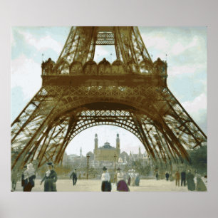 Eiffel Tower Painting ポスター