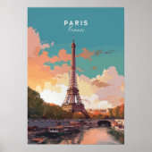 Eiffel Tower, Paris ポスター (正面)
