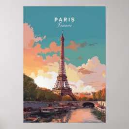 Eiffel Tower, Paris ポスター