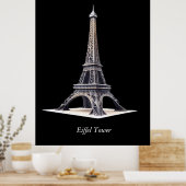 Eiffel Tower Paris ポスター (キッチン)