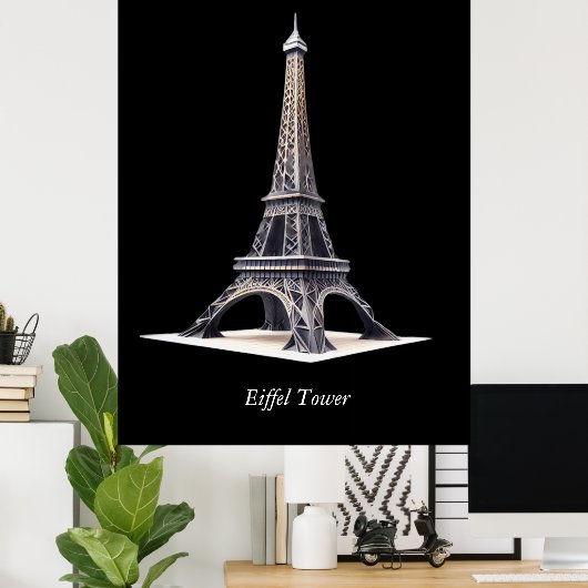 Eiffel Tower Paris ポスター (ホームオフィス)