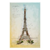 Eiffel Tower Paris ポスター (正面)
