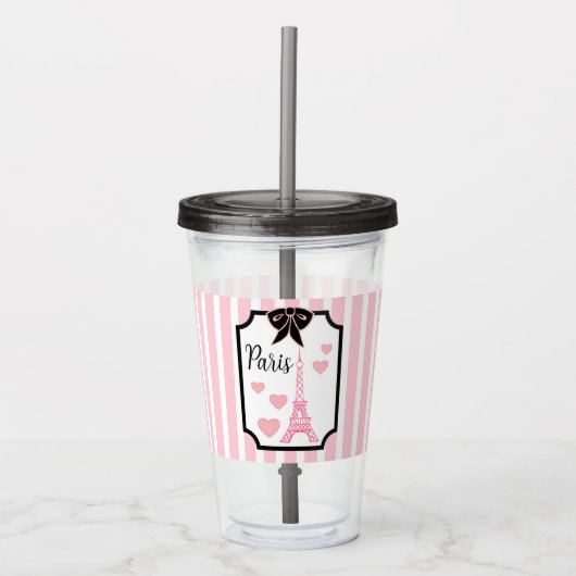 Eiffel Tower Paris Acrylic Tumbler  アクリルタンブラー (正面)