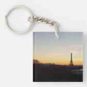 Eiffel Tower Paris at Sunset キーホルダー (正面)
