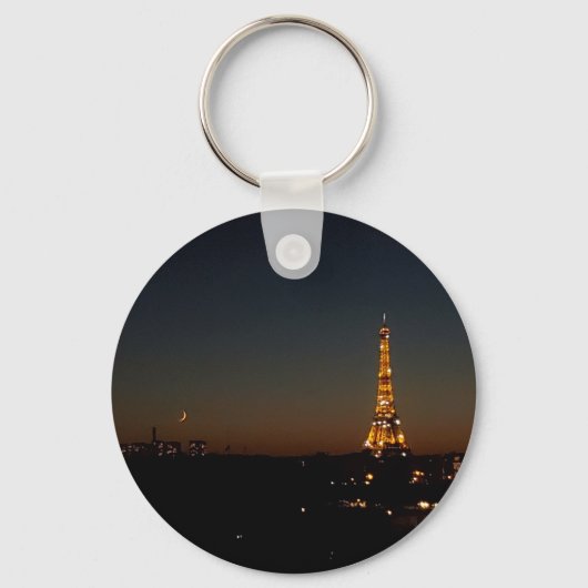 Eiffel Tower Paris at Sunset キーホルダー (正面)