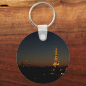 Eiffel Tower Paris at Sunset キーホルダー (裏面)