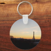 Eiffel Tower Paris at Sunset キーホルダー (正面)