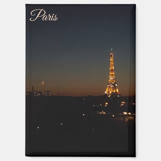 Eiffel Tower Paris at Sunset マグネット (正面)