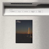 Eiffel Tower Paris at Sunset マグネット (インサイチュ (食洗機))