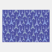 Eiffel Tower Paris Design ラッピングペーパーシート (正面)