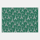 Eiffel Tower Paris Design ラッピングペーパーシート (正面3)