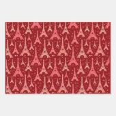 Eiffel Tower Paris Design ラッピングペーパーシート (正面2)