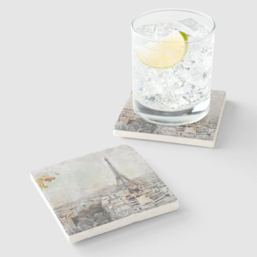 Eiffel Tower. Paris, France  ストーンコースター (横)