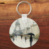 Eiffel Tower | Paris In The Rain キーホルダー (正面)