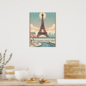 Eiffel Tower Paris Poster ポスター (キッチン)