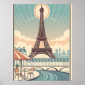 Eiffel Tower Paris Poster ポスター (正面)