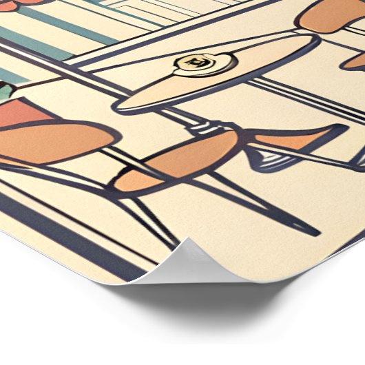 Eiffel Tower Paris Poster ポスター (角)