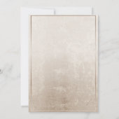 Eiffel Tower,Pink Bow Border 50th Birthday Party  招待状 (裏面)