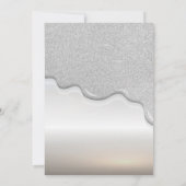 Eiffel Tower,Silver Drips キンセエラ 招待状 (裏面)