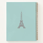  Eiffel Tower Sketchbook Gift ノートブック (裏面)