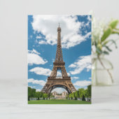 Eiffel Tower View from Champ de Mars Public Park サンキューカード (スタンド正面)