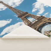 Eiffel Tower View from Champ de Mars Public Park シェルパブランケット (3/4)