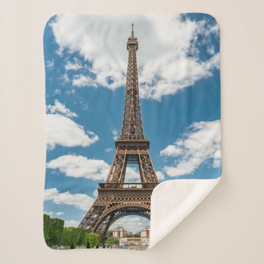 Eiffel Tower View from Champ de Mars Public Park シェルパブランケット (正面)