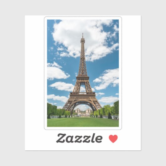 Eiffel Tower View from Champ de Mars Public Park シール (シート)