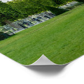 Eiffel Tower View from Champ de Mars Public Park ポスター (角)