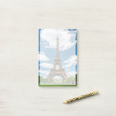 Eiffel Tower View from Champ de Mars Public Park ポストイット (デスク上)