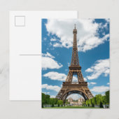 Eiffel Tower View from Champ de Mars Public Park ポストカード (正面/裏面)