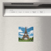 Eiffel Tower View from Champ de Mars Public Park マグネット (インサイチュ (食洗機))