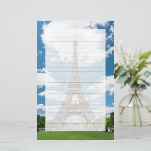 Eiffel Tower View from Champ de Mars Public Park 便箋 (スタンド正面)