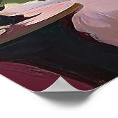 Eiffel Tower View in Pink ポスター (角)