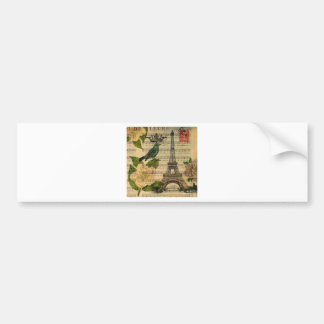 Eiffel Tower vintage Paris バンパーステッカー