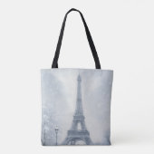 Eiffel Tower Winter Scene Paris トートバッグ (裏面)