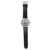Eiffel Tower Wrist Watch – Black and White Paris 腕時計 (フラット)
