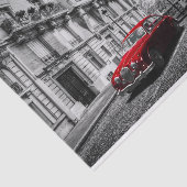 Eiffleタワーの黒、白および赤 薄葉紙 (詳細)