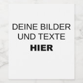 Eigene Weinetiketten gestalten ワインラベル (シングルラベル)