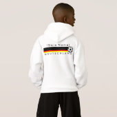Eigener Name Fussball Deutschland Pullover Herz (裏面フル)